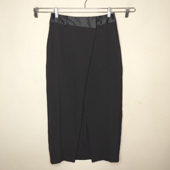 Rita Ora x Primark Tuxedo Style Wrap Maxi Skirt - Picture 1 of 9